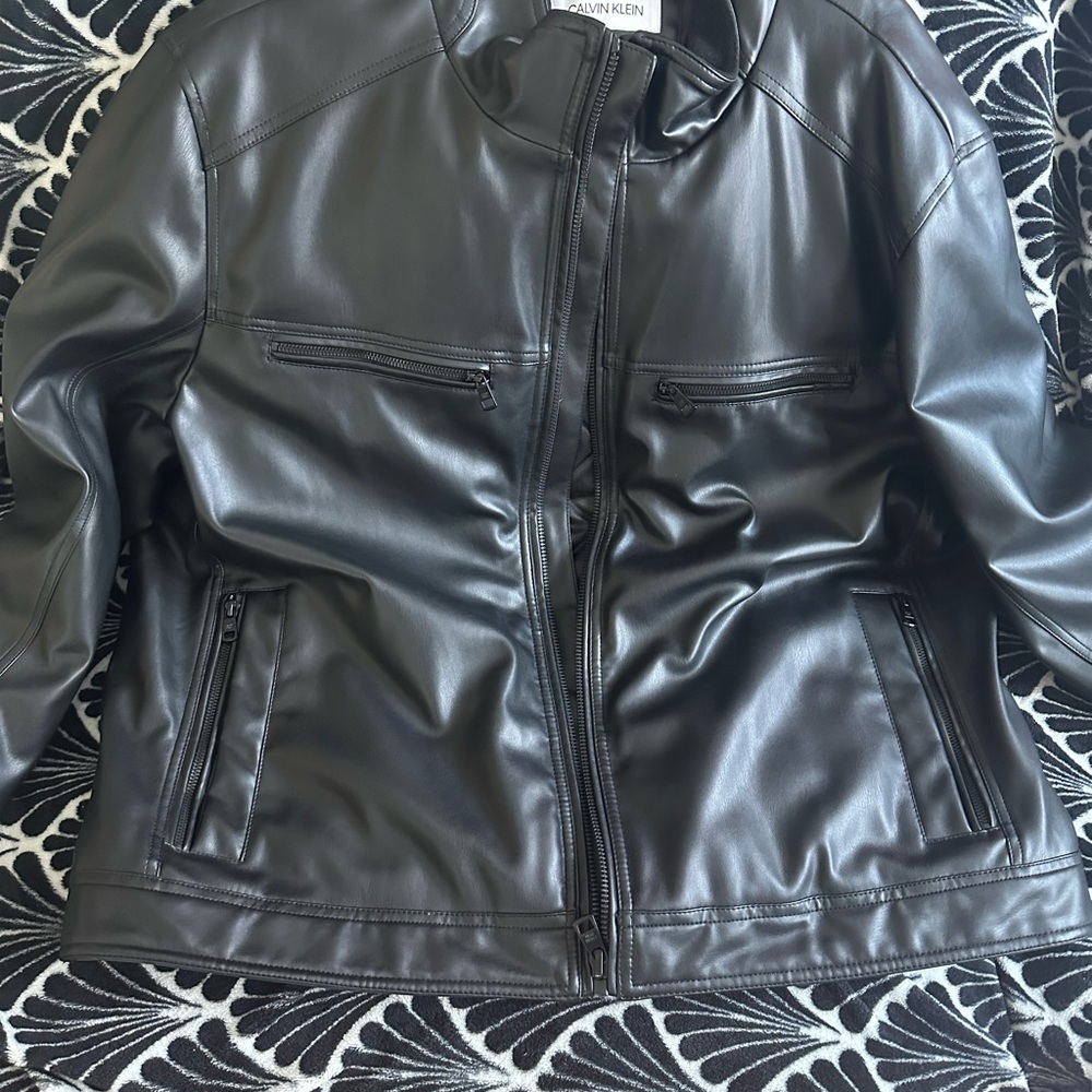 Calvin Klein Black Leather Jacket